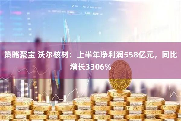策略聚宝 沃尔核材：上半年净利润558亿元，同比增长3306%
